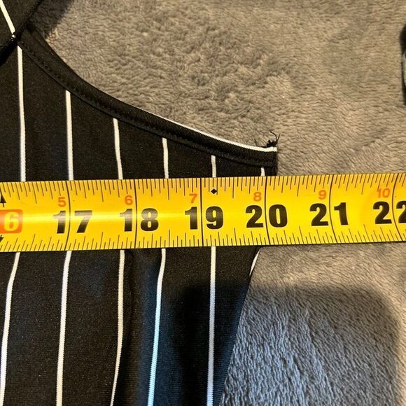 Shein Curve One Shoulder Bodysuit Women Sz 3XL Black Snap Closure.   B2 - Picture 4 of 6